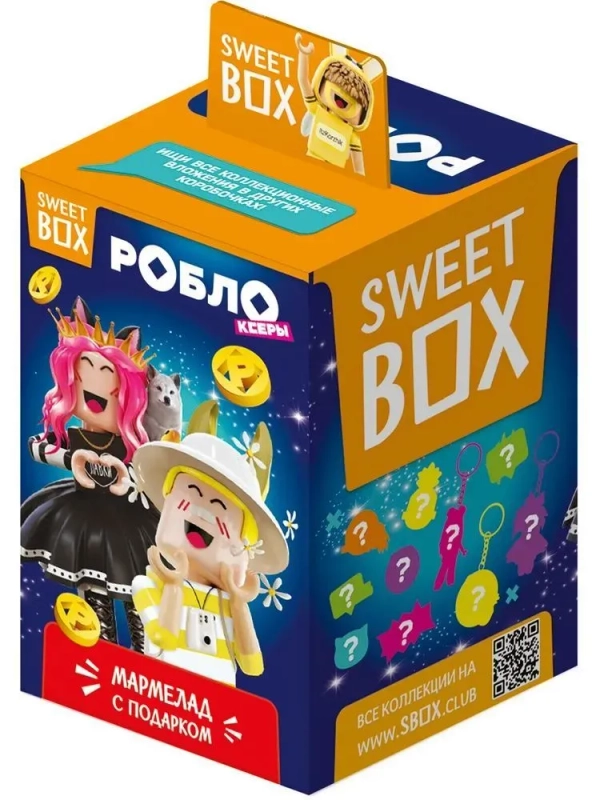 Мармелад с игрушкой в коробочке РОБЛОКСЕРЫ SWEET BOX, 12/10, 10г