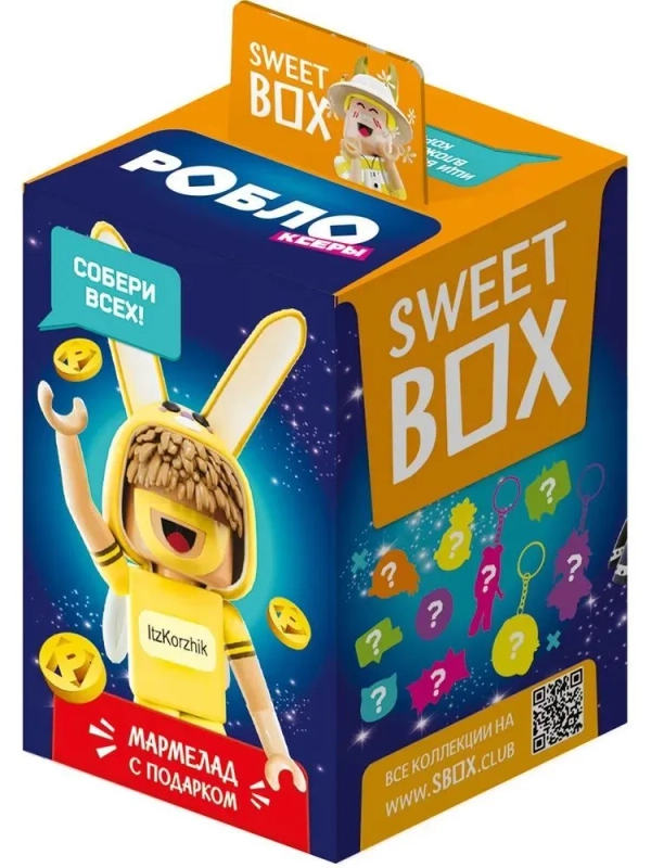 Мармелад с игрушкой в коробочке РОБЛОКСЕРЫ SWEET BOX, 12/10, 10г