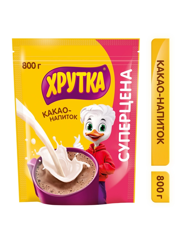 Какао-напиток быстрорастворимый Хрутка, 800 г купить по цене 459 ₽ в интернет-магазине Магнит Маркет (арт. 7623055)